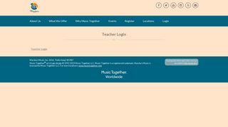 
                            11. Marsha's Music - Teacher Login