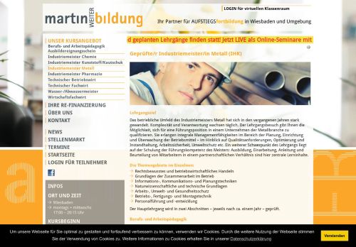 
                            8. martin Weiterbildung - Industriemeister Metall