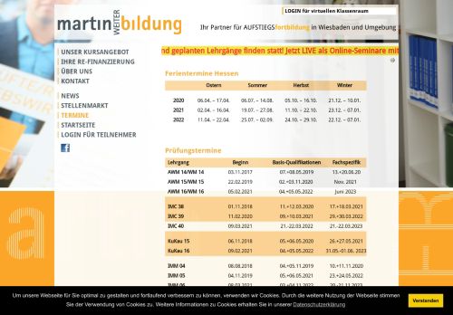 
                            10. martin Weiterbildung - Termine