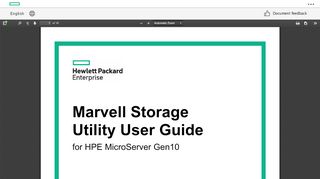 
                            1. Marvell Storage Utility User Guide - HPE Support Center