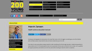 
                            9. Marvin Jansen – 2017 - Mail & Guardian