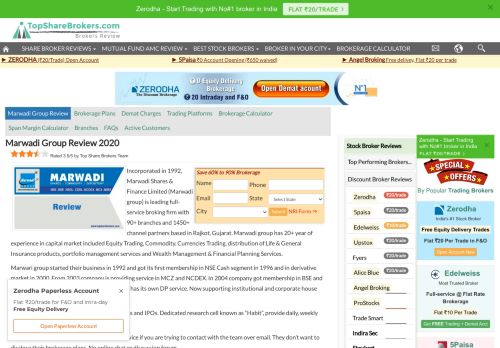 
                            8. Marwadi Group Review|Brokerage Charges|Compare|Account ...