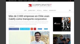 
                            4. Más de 2.000 empresas en Chile usan Cabify como transporte ...