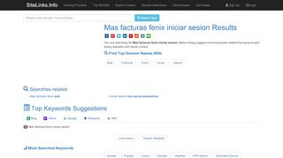 
                            10. Mas facturas fenix iniciar sesion Results For Websites Listing