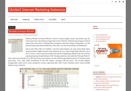 
                            10. Masalah di Hospot Mikrotik – Internet Marketing Indonesia