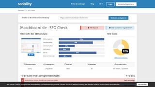 
                            8. maschboard.de | SEO Bewertung | Seobility.net