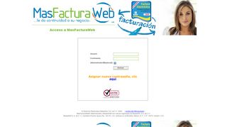 
                            4. MasFacturaWeb - Acceso al Sistema