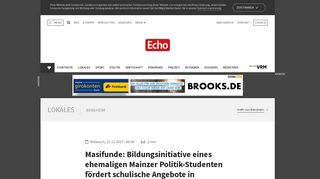 
                            11. Masifunde: Bildungsinitiative eines ehemaligen Mainzer Politik ...