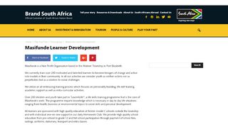 
                            5. Masifunde Learner Development | Brand South Africa