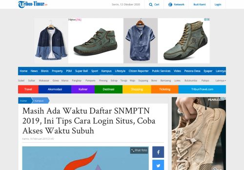 
                            8. Masih Ada Waktu Daftar SNMPTN 2019, Ini Tips Cara Login Situs ...