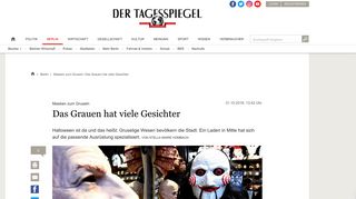 
                            11. Masken zum Gruseln: Das Grauen hat viele Gesichter - Berlin ...