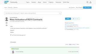 
                            13. Mass Activation of REFX Contracts - archive SAP