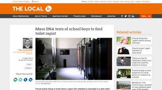 
                            5. Mass DNA tests of school boys to find toilet rapist - The Local