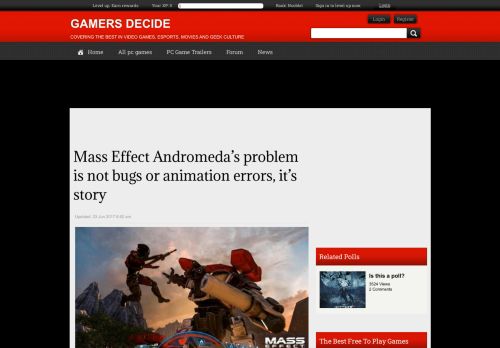 
                            9. Mass Effect Andromeda's problem is not bugs or animation errors, it's ...