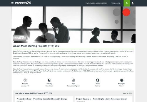 
                            7. Mass Staffing Projects (PTY) LTD Jobs and Vacancies - Careers24