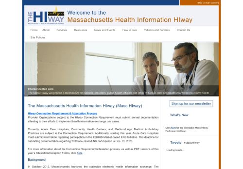 
                            12. Massachusetts Health Information HIway - Home