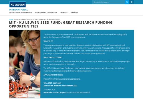 
                            9. Massachusetts Institute of Technology & KU Leuven Seed Fund: a ...