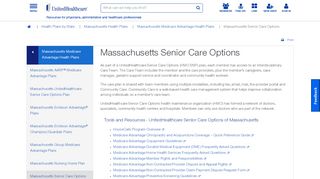 
                            8. Massachusetts Senior Care Options | UHCprovider.com