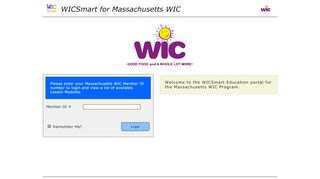 
                            13. Massachusetts - WICSmart - Client Login - JPMA, Inc.