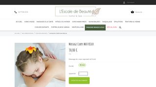 
                            7. Massage Corps MAX RELAX - L'escale de beauté