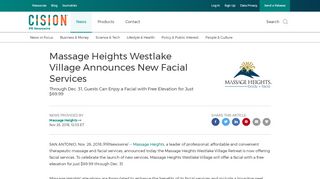 
                            9. Massage Heights Westlake Village Announces New Facial Services