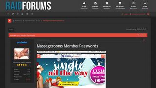 
                            2. Massagerooms Member Passwords | RaidForums