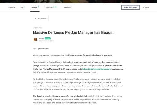 
                            9. Massive Darkness by CMON » Massive Darkness Pledge Manager ...