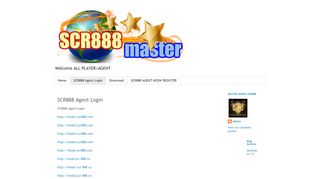 
                            6. MASTER AGENT SCR888: SCR888 Agent Login