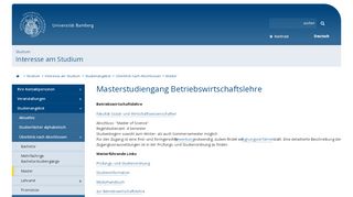 
                            3. Master Betriebswirtschaftslehre - Otto-Friedrich-Universität Bamberg