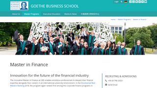 
                            13. Master in Finance - Goethe Business School