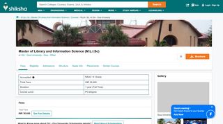 
                            12. Master of Library and Information Science at GU - Goa University, Goa ...