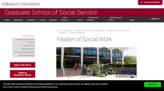 
                            10. Master of Social Work | Fordham