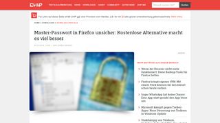 
                            7. Master-Passwort in Firefox unsicher: Kostenlose Alternative macht es ...