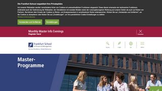 
                            3. Master-Programme | Frankfurt School