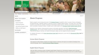 
                            6. Master Programs - LMU Munich
