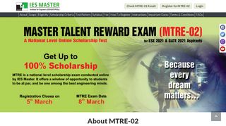 
                            6. Master Talent Reward Examination 2019 - MTRE-02 by IES master