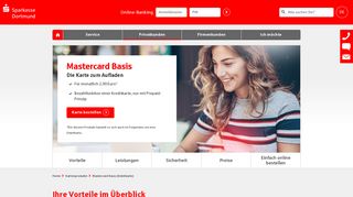 
                            8. Mastercard Basis (Debitkarte) | Sparkasse Dortmund