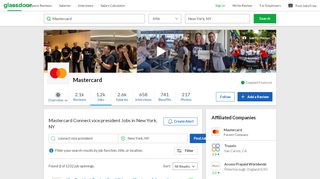 
                            12. Mastercard Connect vice president Jobs in New York, NY | Glassdoor