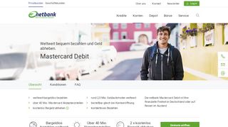 
                            7. Mastercard Debit - die Debitkarte | netbank | netbank