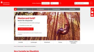 
                            3. Mastercard Gold (Kreditkarte) | Sparkasse Dortmund