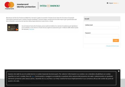 
                            7. Mastercard Identity Protection - Accedi