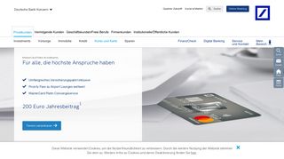 
                            10. MasterCard Platin – Deutsche Bank Privatkunden
