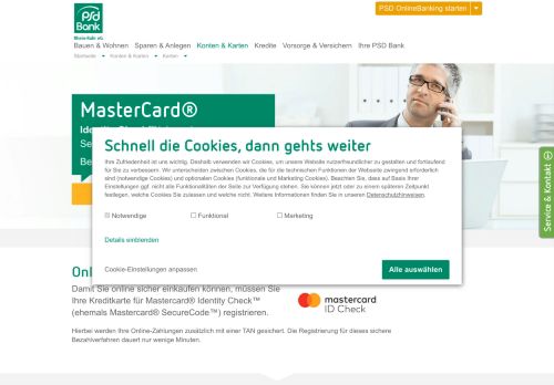 
                            3. MasterCard® SecureCode™ - PSD Bank Rhein-Ruhr eG