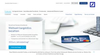 
                            12. MasterCard Standard – Deutsche Bank Privatkunden