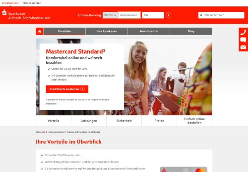 
                            12. Mastercard Standard (Kreditkarte) | Sparkasse Aichach ...