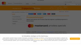 
                            4. Mastercard startet mit Priceless S﻿pecials Loyalitätsprogramm