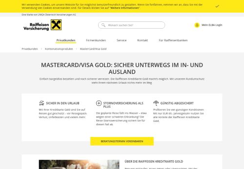 
                            12. MasterCard/Visa GOLD - Raiffeisen Versicherung