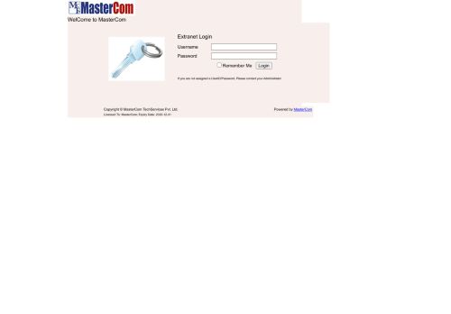 
                            1. MasterCom TechServices Pvt. Ltd.Extranet : Login