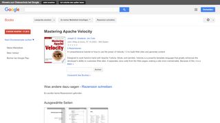 
                            7. Mastering Apache Velocity