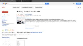 
                            11. Mastering Autodesk Inventor 2010